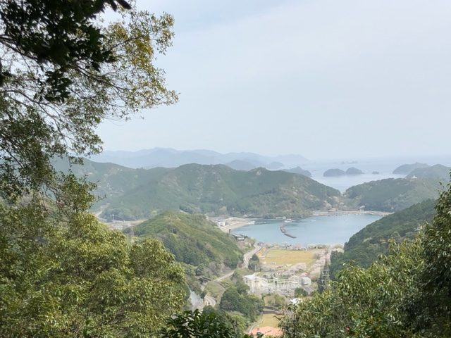 熊野古道伊勢路・始神峠からの眺め