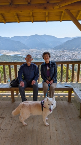 馬越公園東屋にてT様記念写真